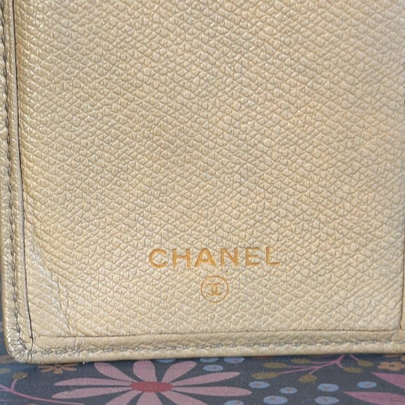Chanel Coco long wallet Coco button mark beige leather - Picture 5 of 10